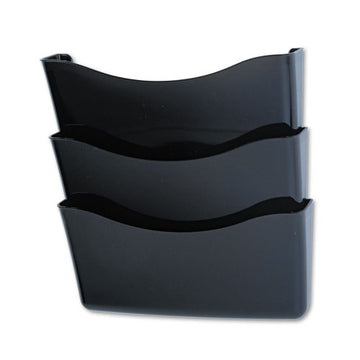Rubbermaid® Unbreakable Three Pocket Wall File Set, Letter, Smoke freeshipping - TVN Wholesale